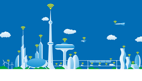 Modern City Futuristic Buildings And Transportation Vector Free 500x286 Modern City Futuristic Buildings And Transportation Vector Free