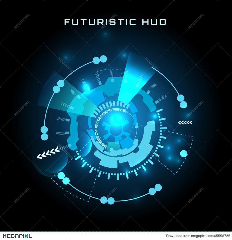 Futuristic Interface, Hud, Vector Background Illustration 800x830 Futuristic Interface, Hud, Vector Background Illustration