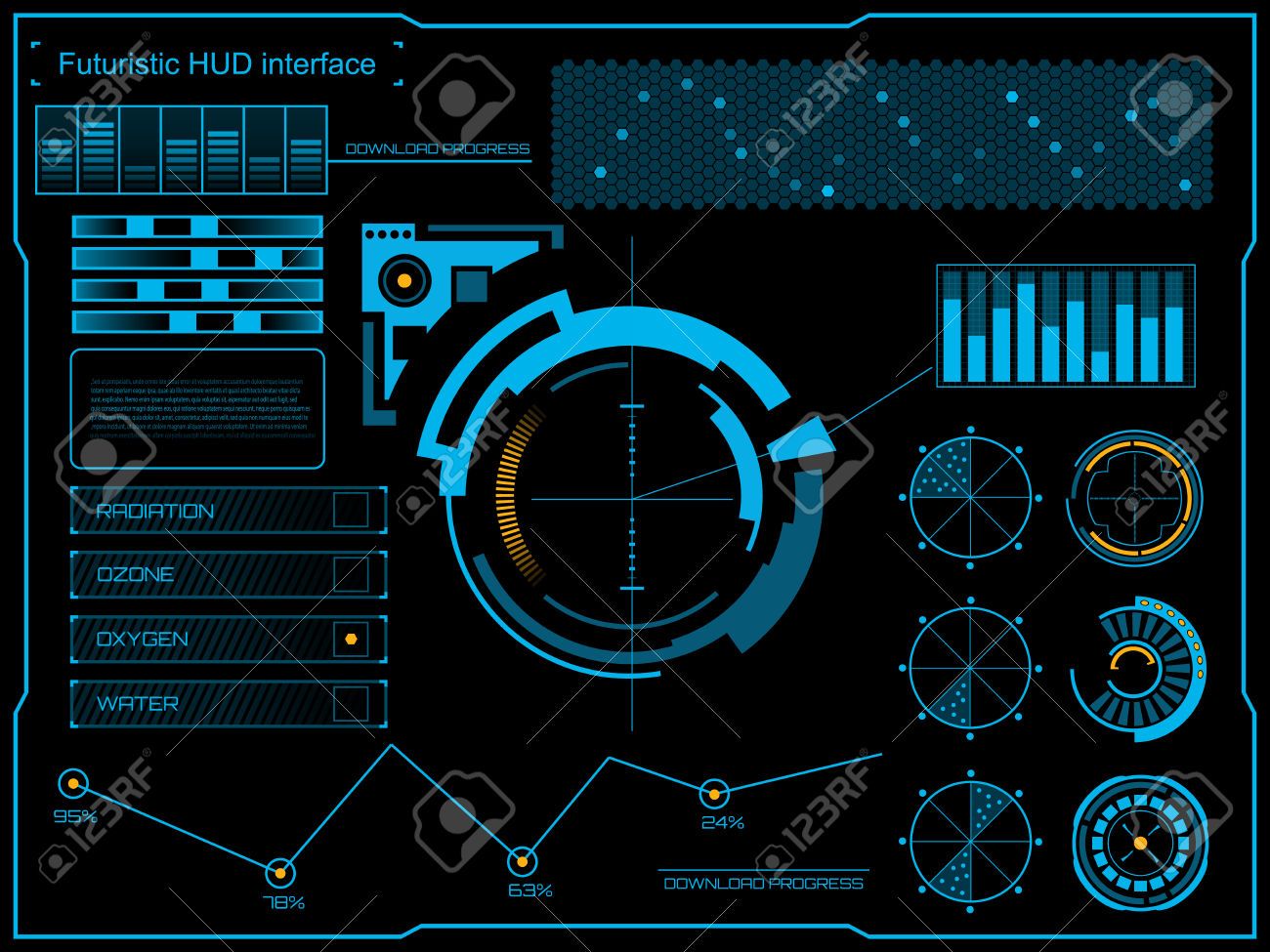 Stock Vector Futuristic Interface Graphic Design Illustration 1300x975 Stock Vector Futuristic Interface Graphic Design Illustration