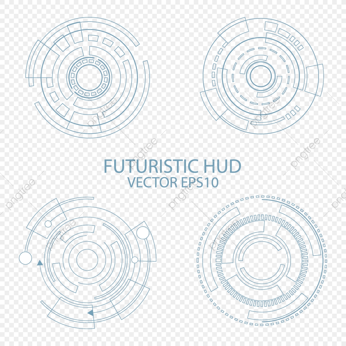 Futuristic Hud Vector Free