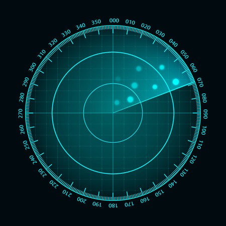 450x450 Vector Blue Radar Screen Futuristic Hud Radar Display Futuristic