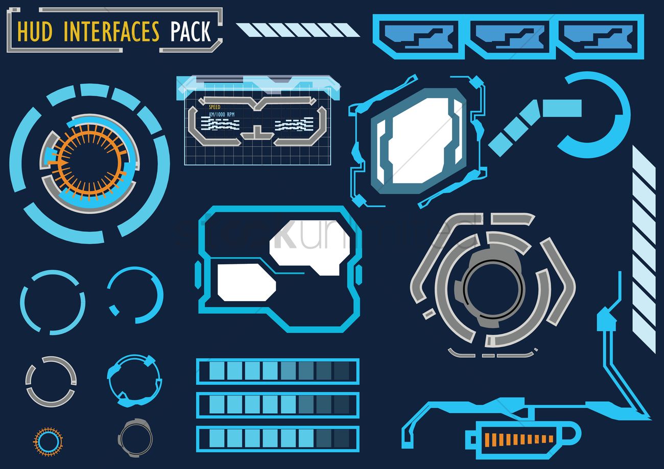 1300x919 Futuristic Graphic User Interface Vector Image