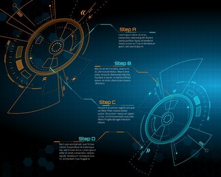 450x360 Sci Fi Futuristic User Interface Vector Illustration Royalty