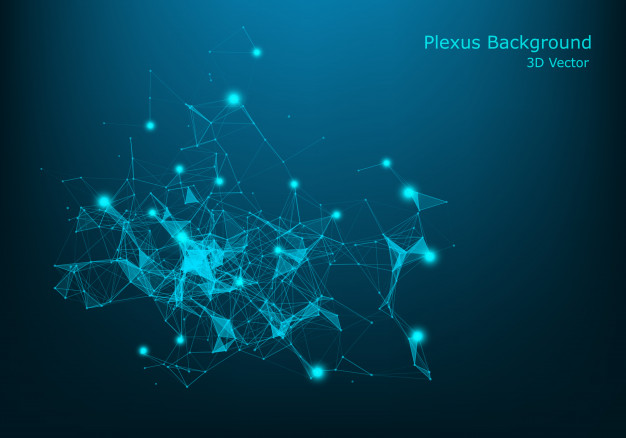 Abstract Vector Illuminated Particles And Lines Plexus Effect 626x438 Abstract Vector Illuminated Particles And Lines Plexus Effect