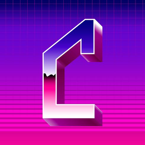 Letter C Typograpy Futuristic Vector 490x490 Letter C Typograpy Futuristic Vector