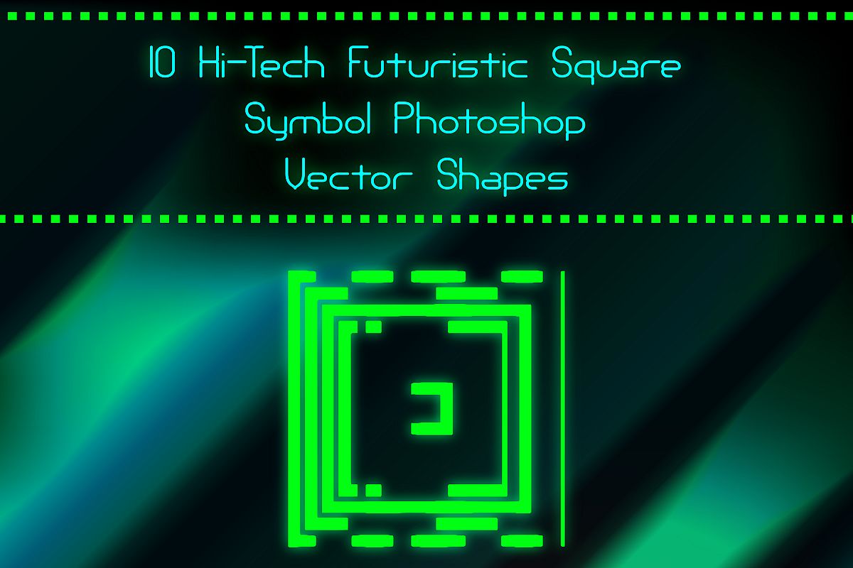 Futuristic Square Hitech Elements Vector Photoshop Shapes 1200x800 Futuristic Square Hitech Elements Vector Photoshop Shapes