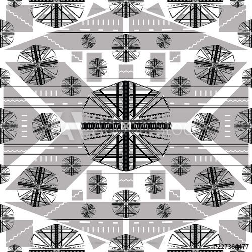 Black And White Abstract, Futuristic Vector Pattern With Cogs Like 500x500 Black And White Abstract, Futuristic Vector Pattern With Cogs Like