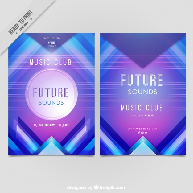 Futuristic Party Poster With Abstract Shapes Free Vectors Ui 626x626 Futuristic Party Poster With Abstract Shapes Free Vectors Ui