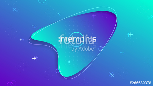 Trendy Abstract Fluid Geometric Background, Colorful Memphis 500x282 Trendy Abstract Fluid Geometric Background, Colorful Memphis