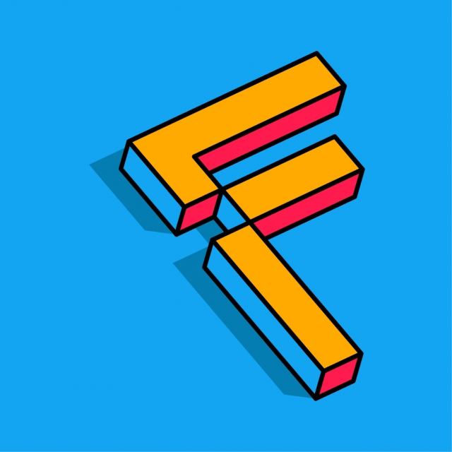 640x640 Isometric F Letter F Vector Logo, Isometric, Letter, Png