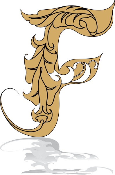 396x600 The Letter F Vector Free Vector In Encapsulated Postscript