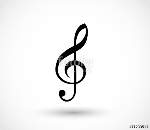 500x433 G Clef Icon Vector Stock Image And Royalty Free Vector