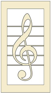 166x300 Free Treble Clef Vector