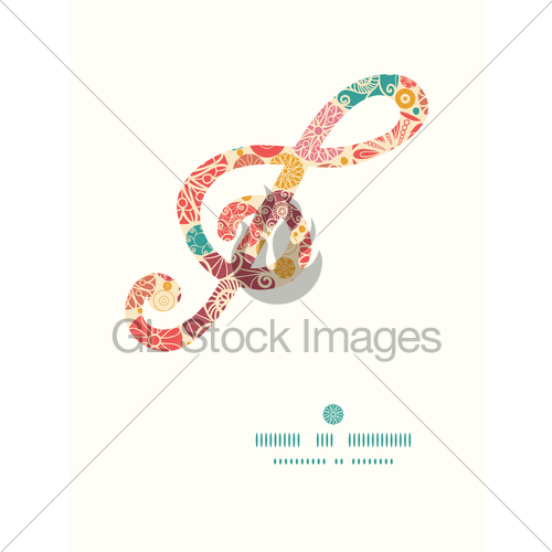 500x500 Vector Abstract Decorative Circles G Clef Musical Silhoue Gl