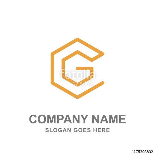 G Letter Geometric Hexagon Logo Vector Icon Stock Image 500x500 G Letter Geometric Hexagon Logo Vector Icon Stock Image
