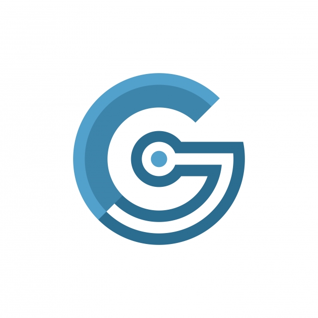 Circular Letter G C With Dot Flat Vector Logo, Logo, Symbol 640x640 Circular Letter G C With Dot Flat Vector Logo, Logo, Symbol