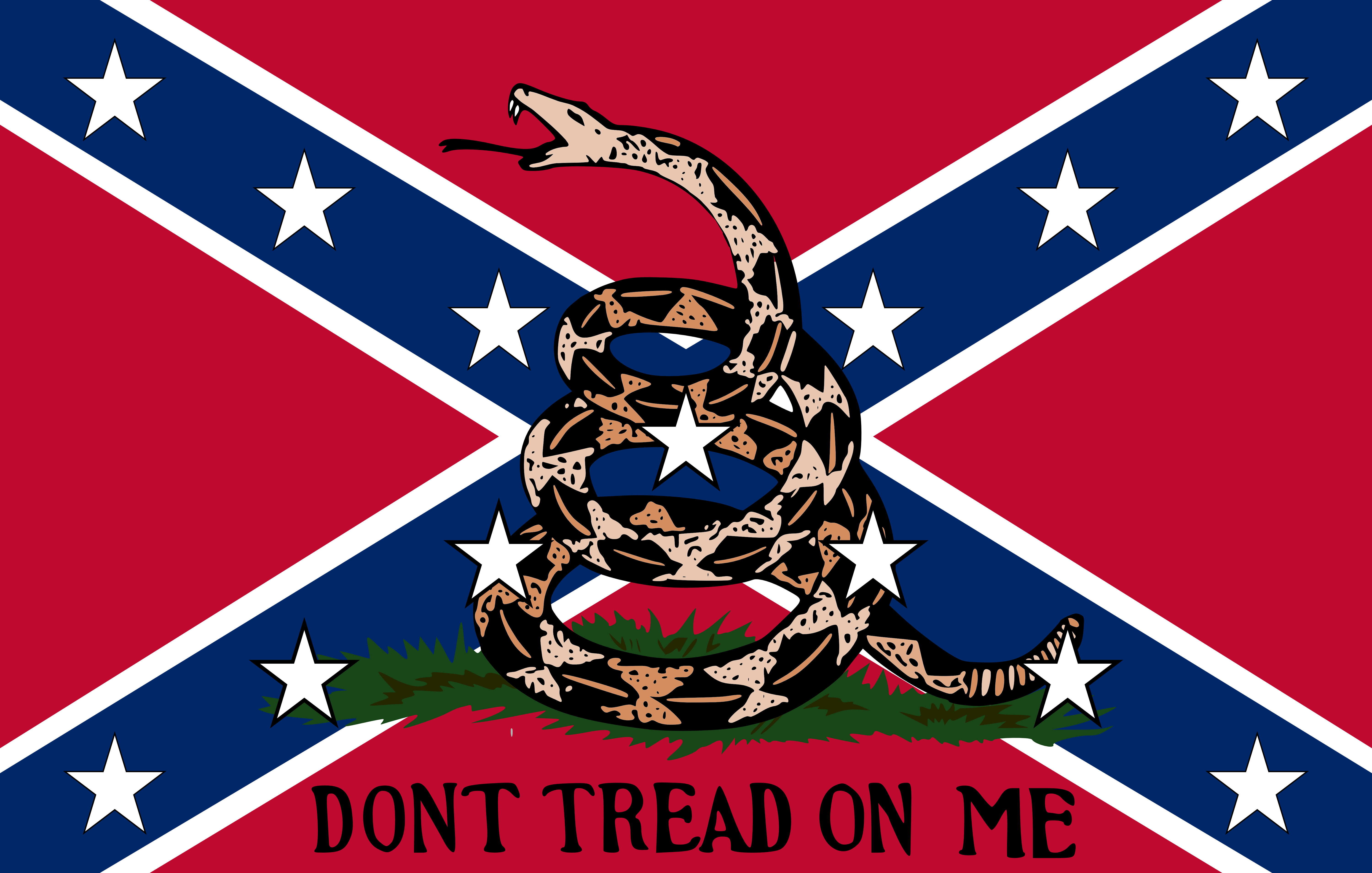6000x3820 Gadsden Flag Clip Art