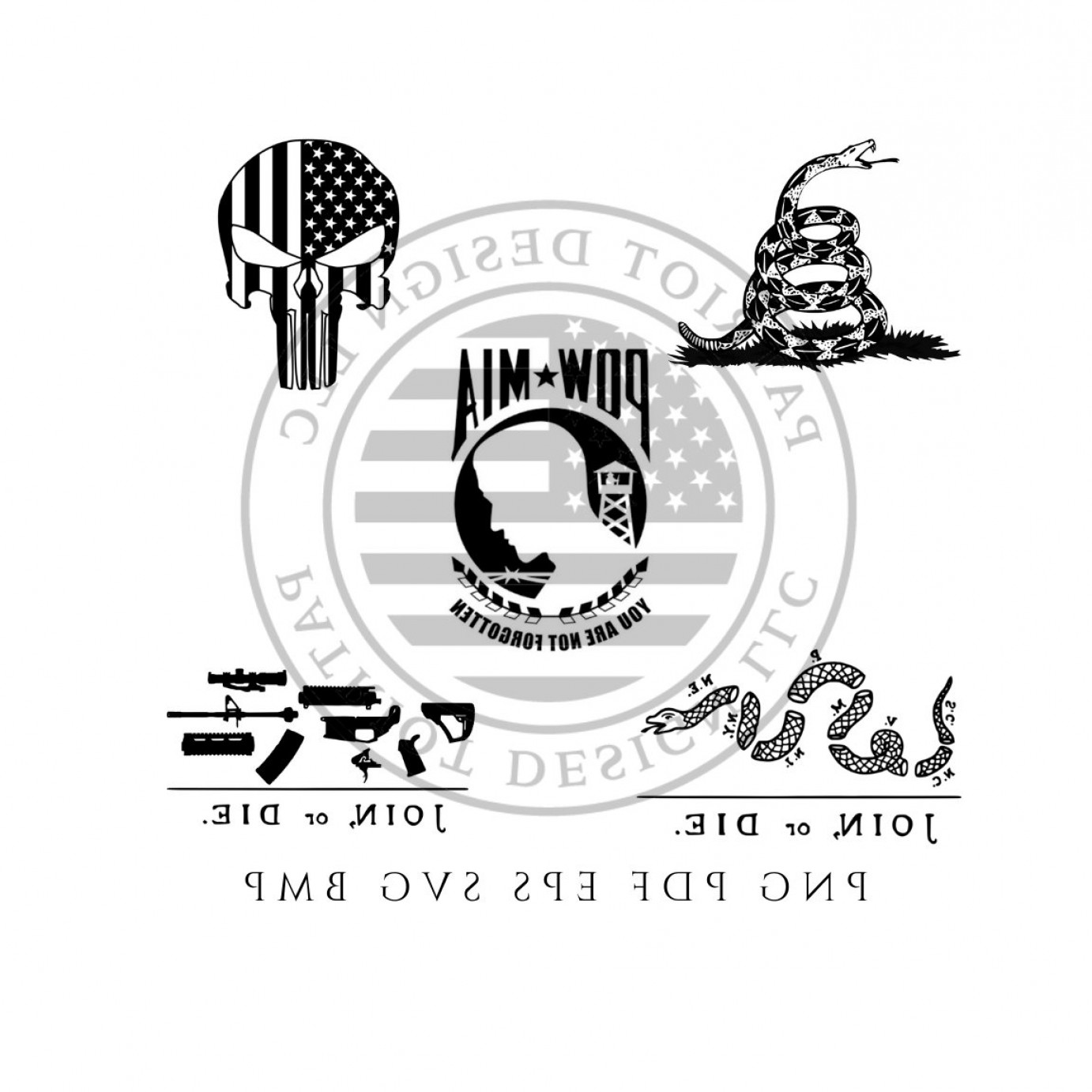 1382x1382 Pow Mia Vector Studiogrfx