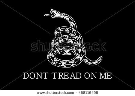 450x320 Vector Gadsden Flag Depicting A Rattlesnake And The Inscription