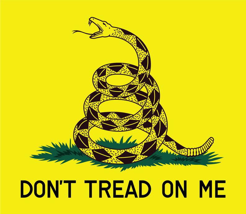 794x691 Dont Tread On Me Gadsden Flag Vector Download Etsy