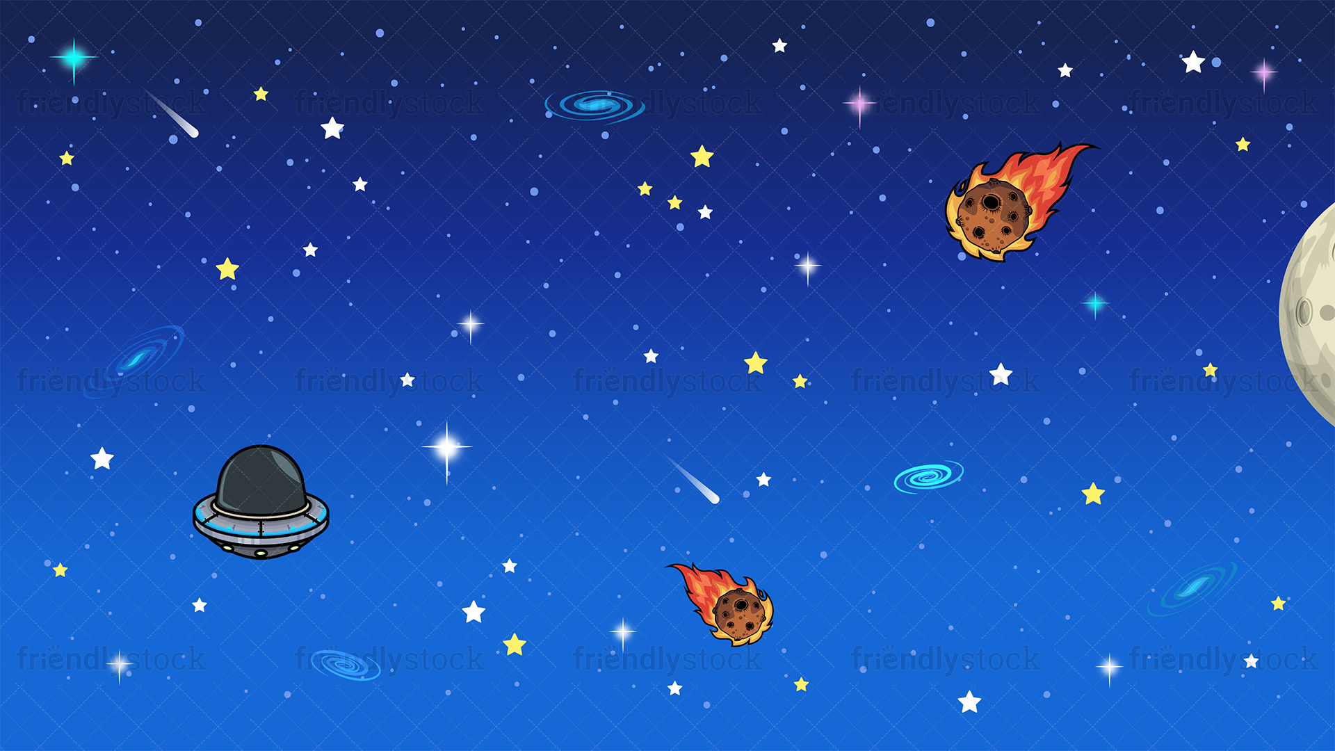 Cartoon Space Background : Space Wallpaper Cute Outer Wallpapers Kids ...