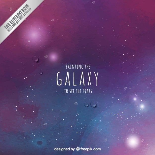 626x626 Hand Painted Galaxy Background Free Vector Projects To Try