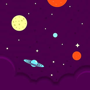 310x310 Ultra Violet Galactic Background Vector Free