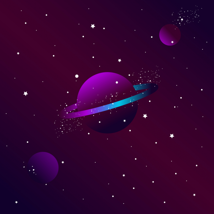 720x720 Galaxy Background Vector
