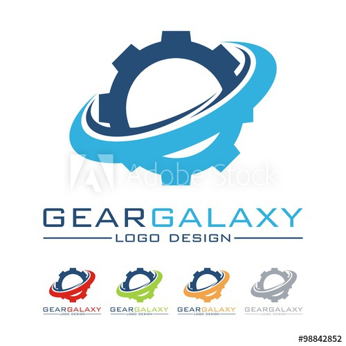 Construction, Gear, Galaxy, Oval, Machine Design Logo Vector 500x500 Construction, Gear, Galaxy, Oval, Machine Design Logo Vector