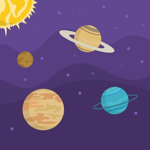 490x490 Flat Ultra Violet Galactic Vector Background