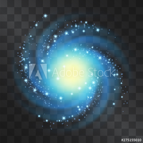 500x500 Silver Glow Neon Blue Galaxy Vector Light Effect, Blizzard