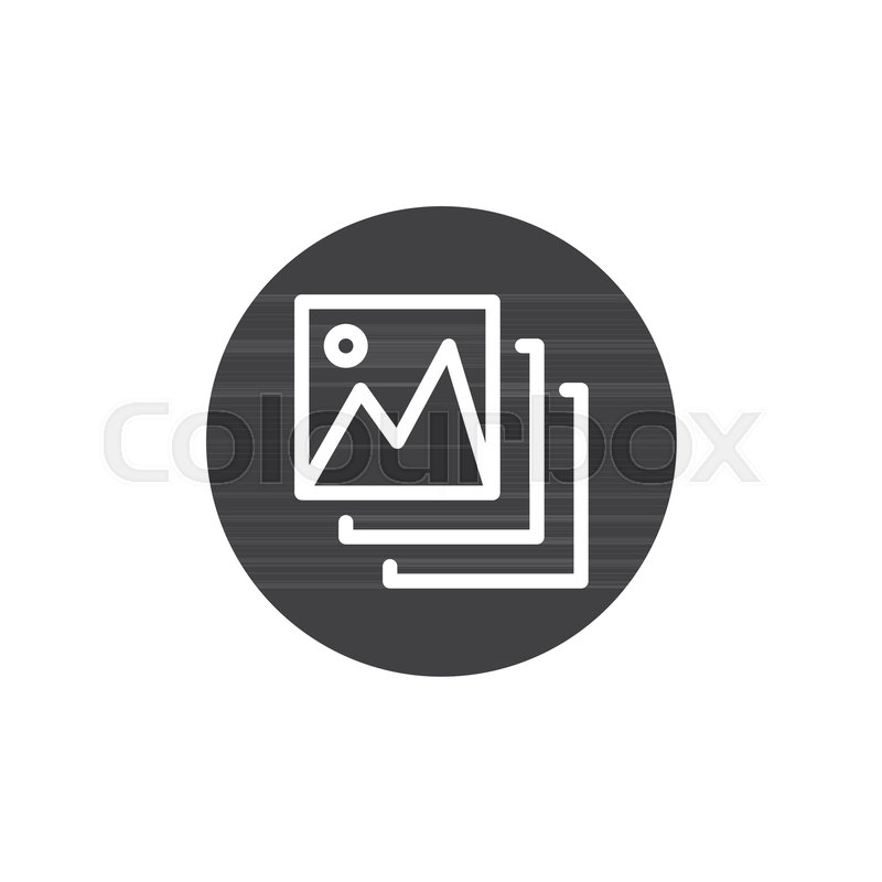800x800 Photo Gallery Icon Vector, Filled Flat Stock Vector Colourbox