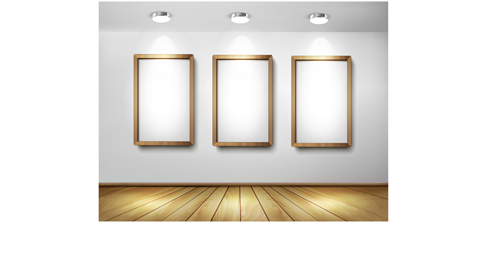 500x280 Gallery And Frame Creative Desgin Vector Free Download