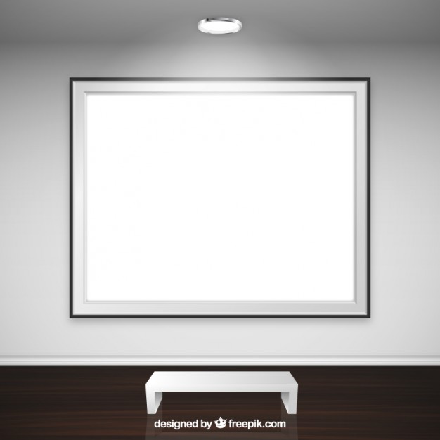 626x626 Blank Frame In Art Gallery Vector Free Download