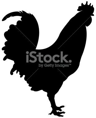 310x380 Vector Of Rooster Stencils Vector Art, Free Vector Art