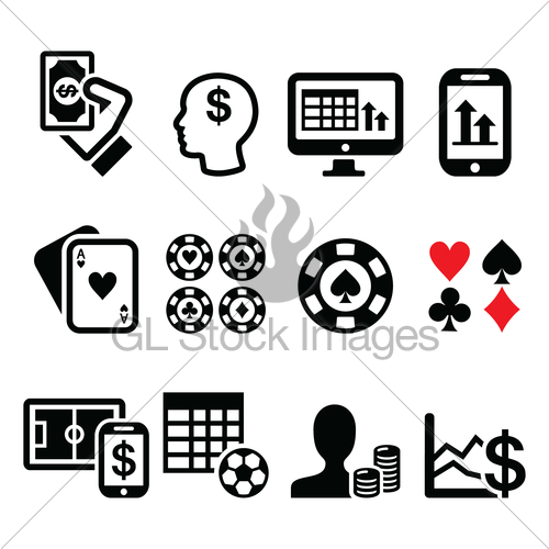 Gambling, Online Betting, Casino Icons Set Gl Stock Images 500x500 Gambling, Online Betting, Casino Icons Set Gl Stock Images