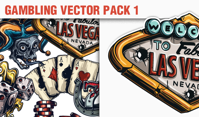 Gambling Vector Pack 680x400 Gambling Vector Pack