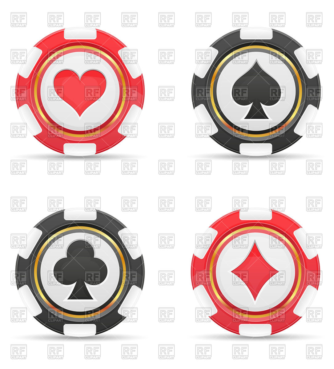 Casino Chips With Cards Suits Signs 1085x1200 Casino Chips With Cards Suits Signs