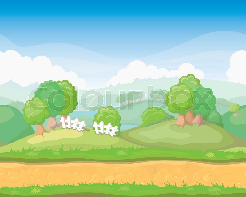 Cartoon Cute Country Seamless Stock Vector Colourbox 800x640 Cartoon Cute Country Seamless Stock Vector Colourbox