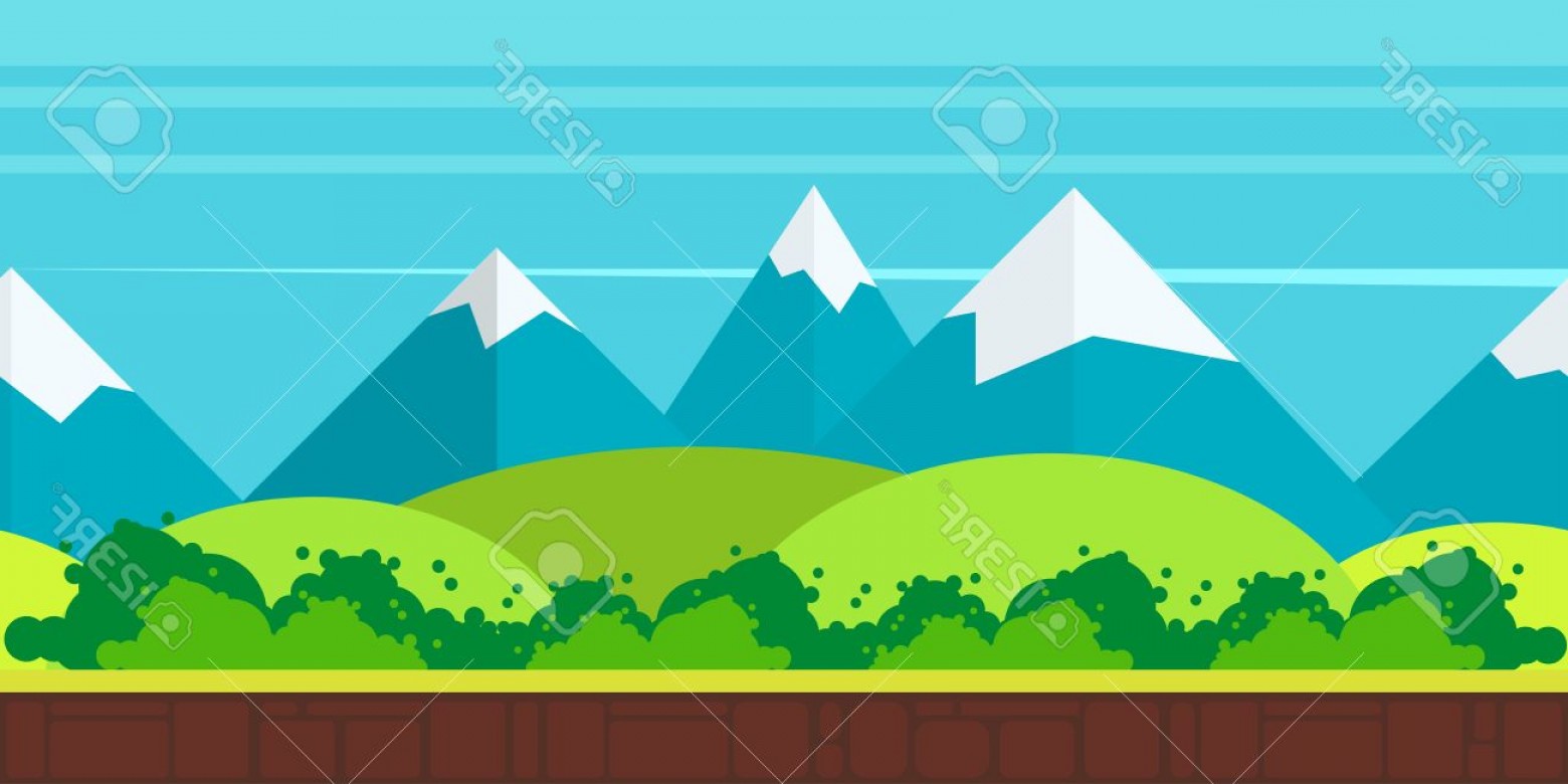 Photostock Vector Game Background Flat Style D Game Application 1560x780 Photostock Vector Game Background Flat Style D Game Application