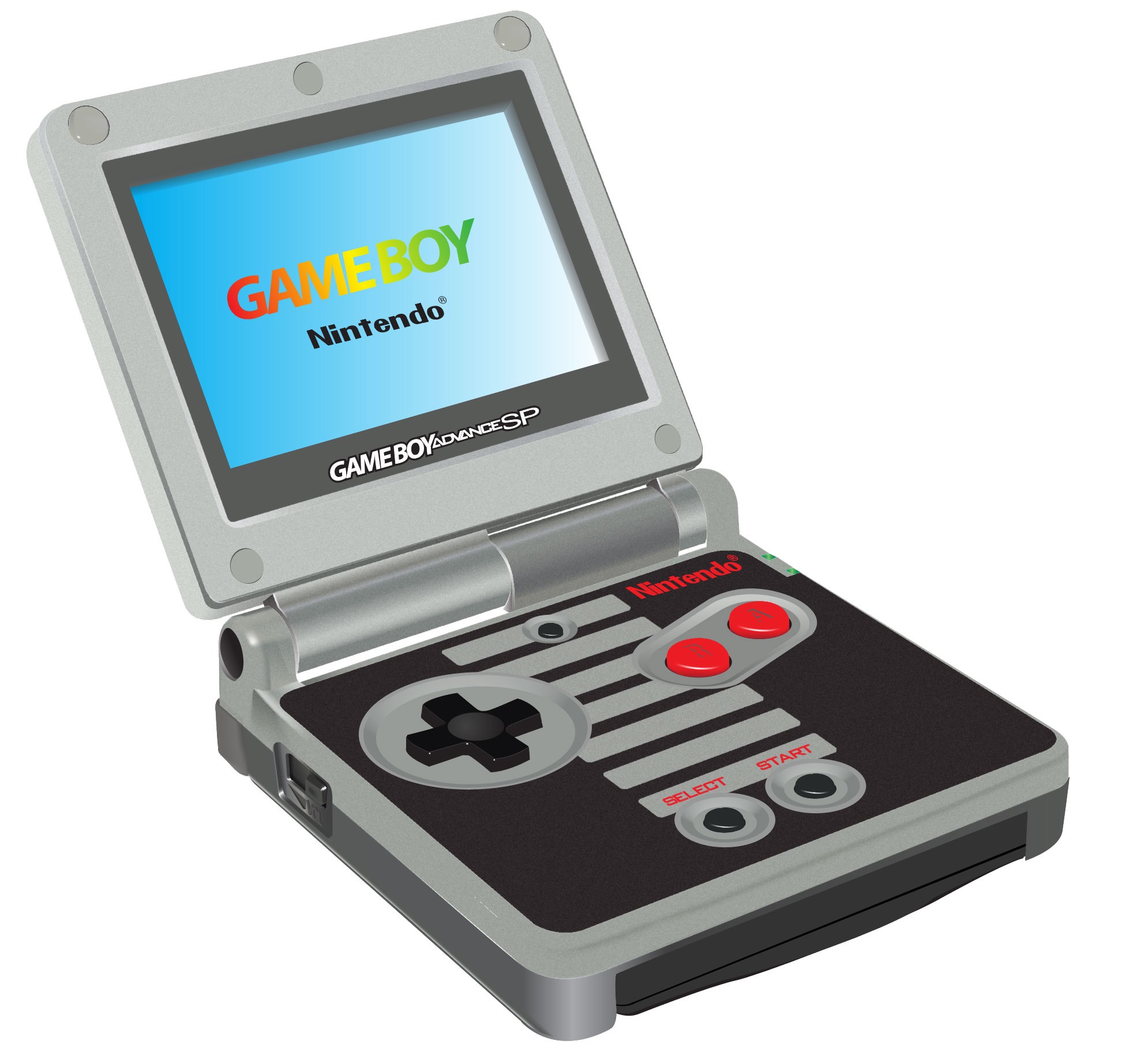 1990x1817 Game Boy Advance Vector Illustration Orion Orbes