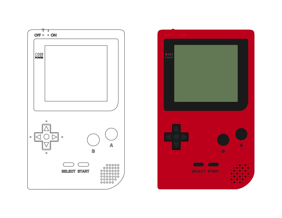 1200x927 Nintendo Gameboy Vector Illustrations On Behance