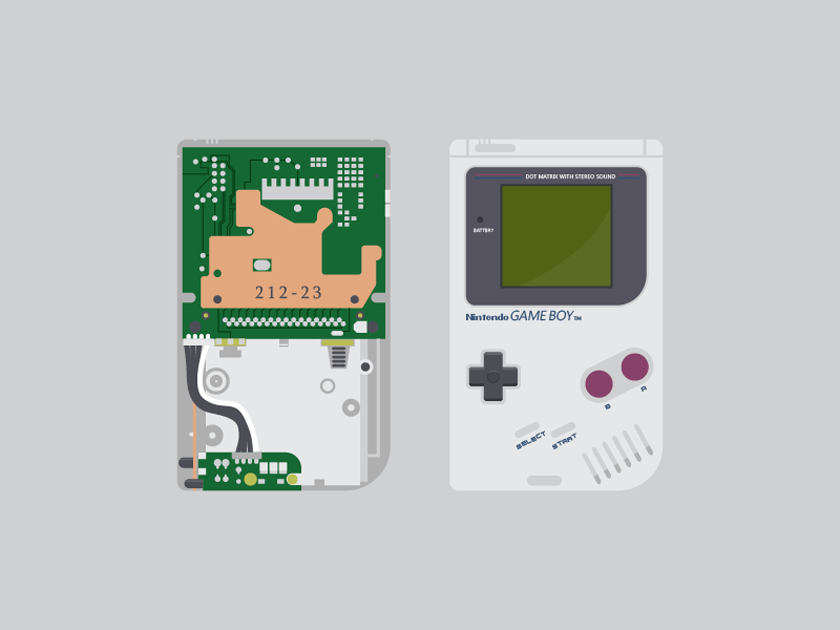 840x630 Free Game Boy Vector