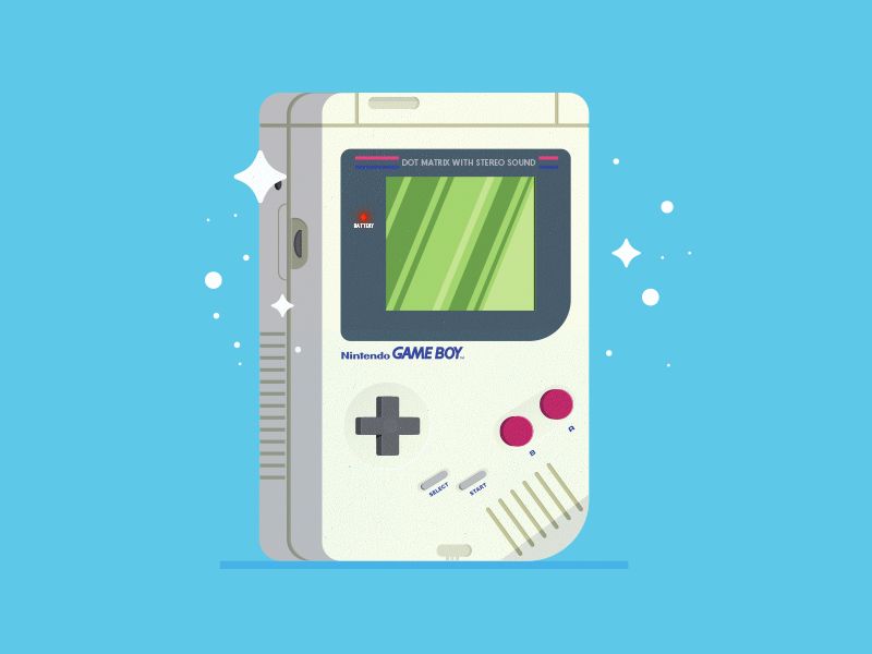 800x600 Game Boy Illustration Inspiration Games, Flat Design