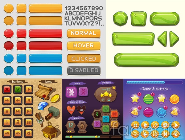Cartoon Mobile Phone Game Buttons Vector Over Millions Vectors 600x456 Cartoon Mobile Phone Game Buttons Vector Over Millions Vectors