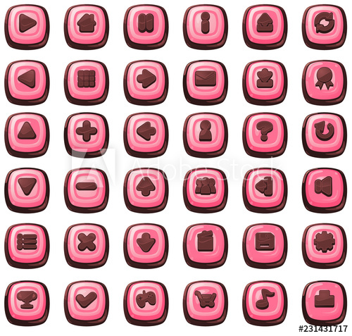 Chocolate Candy Game Button Pack 500x477 Chocolate Candy Game Button Pack