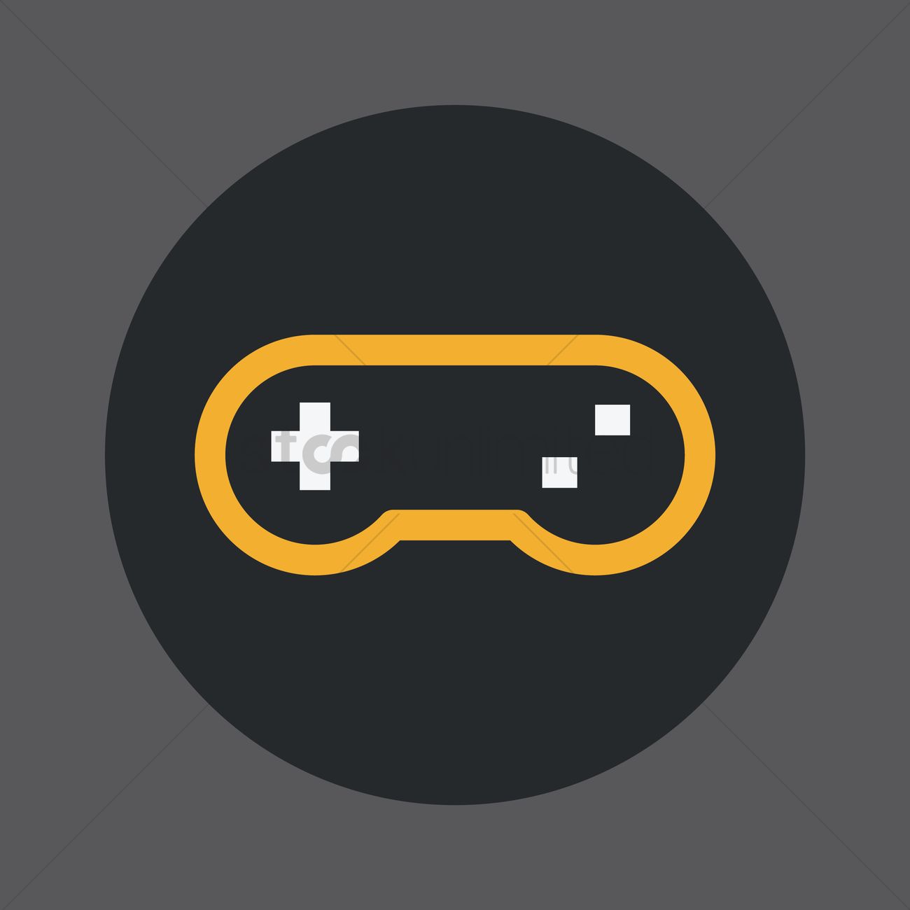 Game Button Vector Image 1300x1300 Game Button Vector Image
