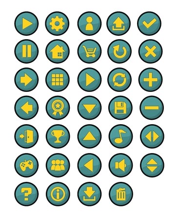 Simple Casual Round Game Button Pack Royalty Free Vector Graphics 369x450 Simple Casual Round Game Button Pack Royalty Free Vector Graphics