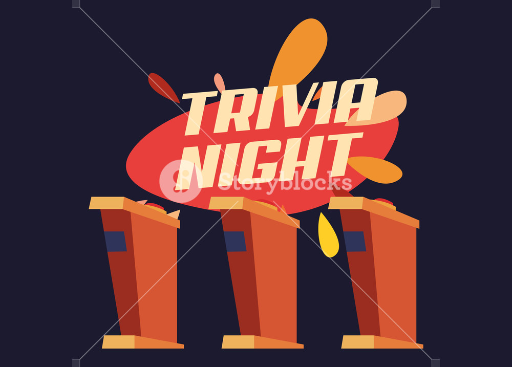Trivia Night Stand Game Button Vector Illustration Royalty Free 1000x717 Trivia Night Stand Game Button Vector Illustration Royalty Free