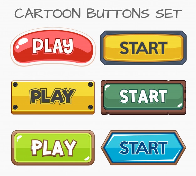 Cartoon Buttons Set Game Vector Premium Download 626x564 Cartoon Buttons Set Game Vector Premium Download